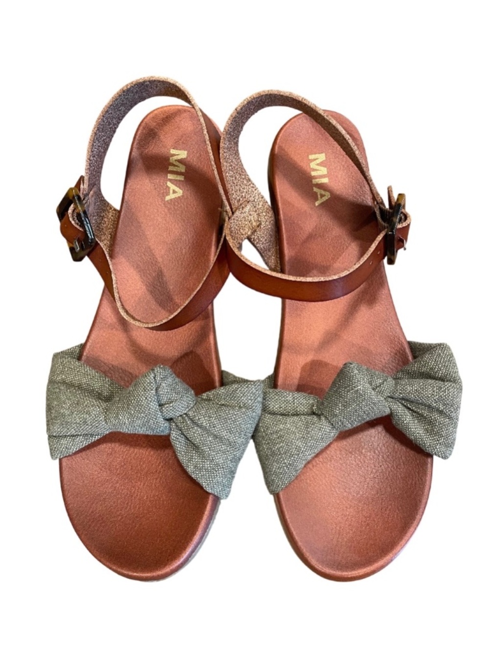 MIA Size 10 green sandals